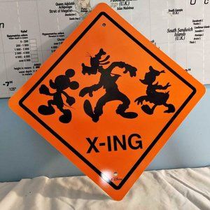 Disneyland Disney Character Crossing Sign